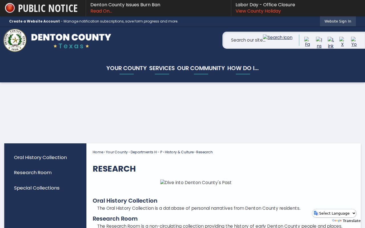 Denton city directory research at the Denton County Research Room